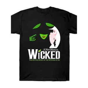 [Musical Hip Hop T-Shirt] Wicked Hip Hop Graphic Print Men's T-Shirt - New Musical T Shirt