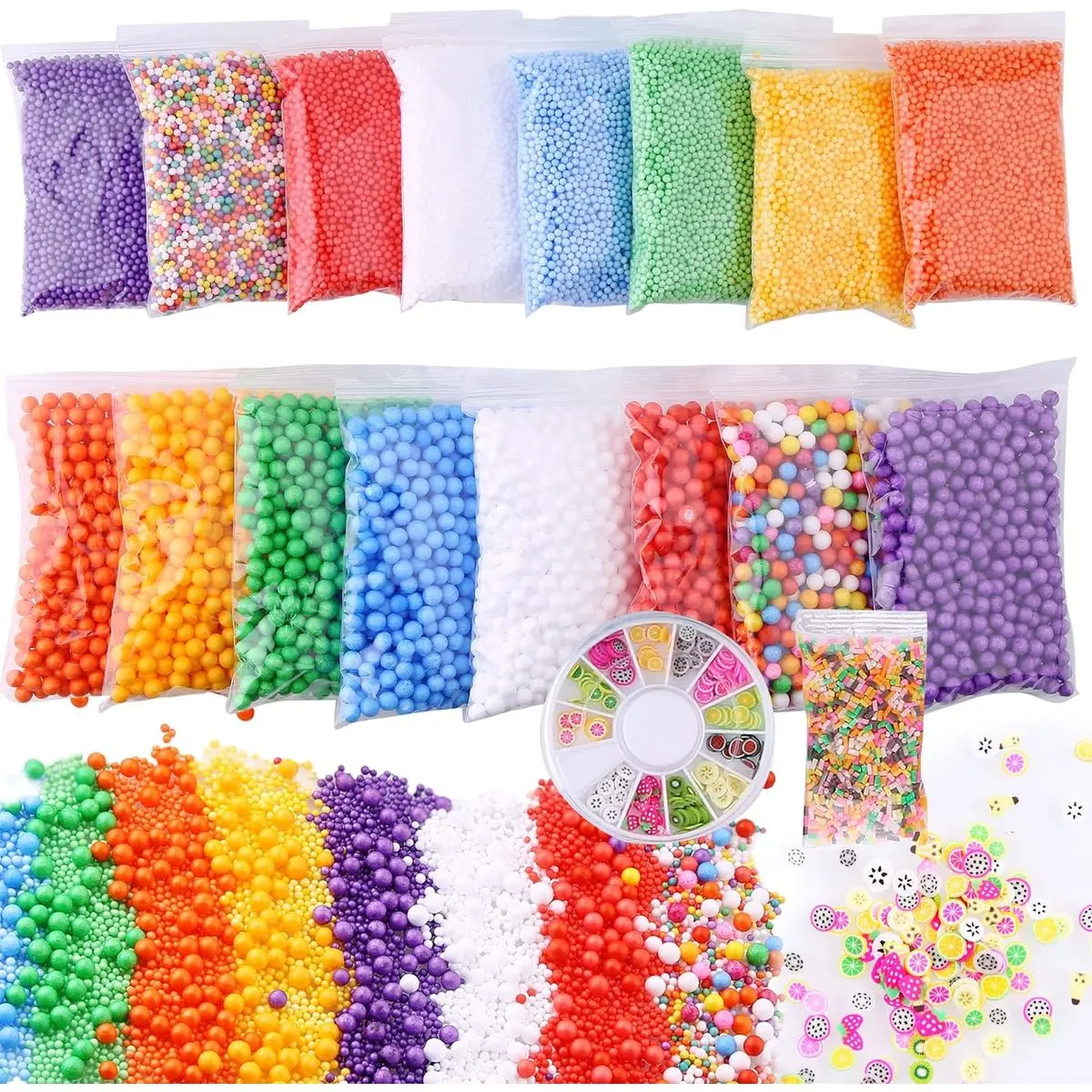18 Pack Bright Large+Micro Beads