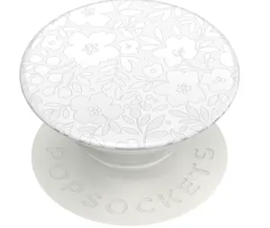 PopSockets Adhesive Phone Grip, Holder, Phone Stand, Flower - Blanc Fresh