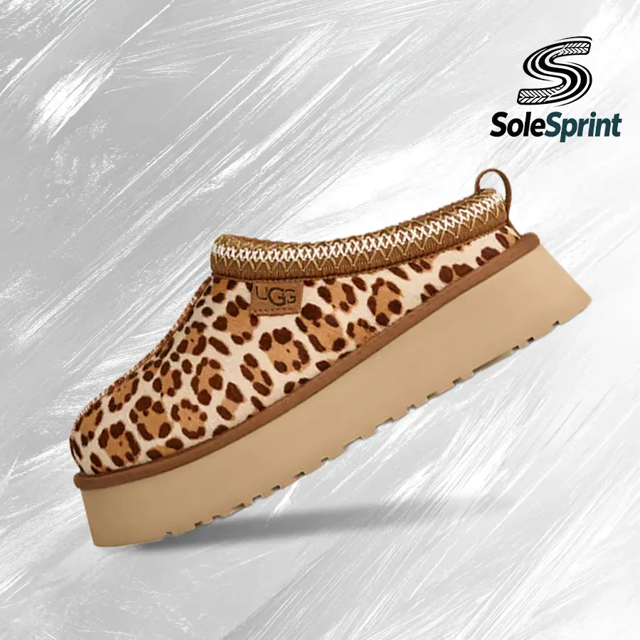 UGG Tazz Plains SlipperFelicity Leopard Jasmine (Women's)– Women's Lifestyle Sneakers – shoes for woman -Vintagen - Running Shoes, Lightweight Shock-Absorbing Comfort, Breathable Everyday Fit Gym Training to Street Casual Wear- back to school -1177890 FDJ