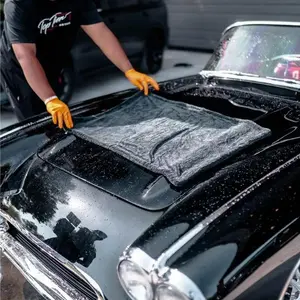 1 piece, car cleaning towel, ultra-fine fiber, thickened, quick drying, suitable for car maintenance and fine cleaning，Caraccessory, Car Washing Towel