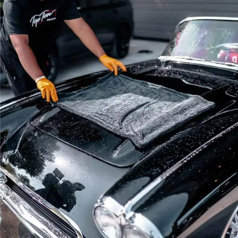 1 piece, car cleaning towel, ultra-fine fiber, thickened, quick drying, suitable for car maintenance and fine cleaning，Caraccessory