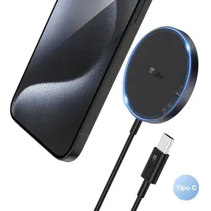1 HORA GAR281 Slim 15W Qi wireless charger with Type-C cable