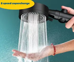 Piece High-pressure Shower Head, 5 Modes Handheld Shower Head, Rotatable Adjustable Shower Head for Bathroom Supplies