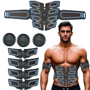 ABS Stimulator Workout Equipment, Ab Machine USB Rechargeable Gear for Abdomen/Arm/Leg, Smart Shaping Trainer , EMS Wireless ABS Muscle Stimulator