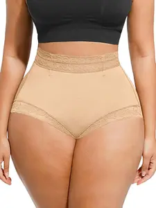 1 Count Women's Hip Lifting Anti Roll Shorts, Breathable Hip Lifting Shaping Panties, Silicone Lace Briefs, Anti Slip Design Bottoms, Seamless Sexy Buttocks Shapewear, Soft Skin-friendly Shorts, Suitable For Daily & Outing