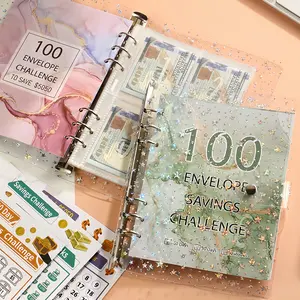 Budget Planner Book Set with Zipper Envelopes, Savings Challenge Planner, Financial Organizer for Tracking Expenses & Budgeting, Stylish Money Management Tool