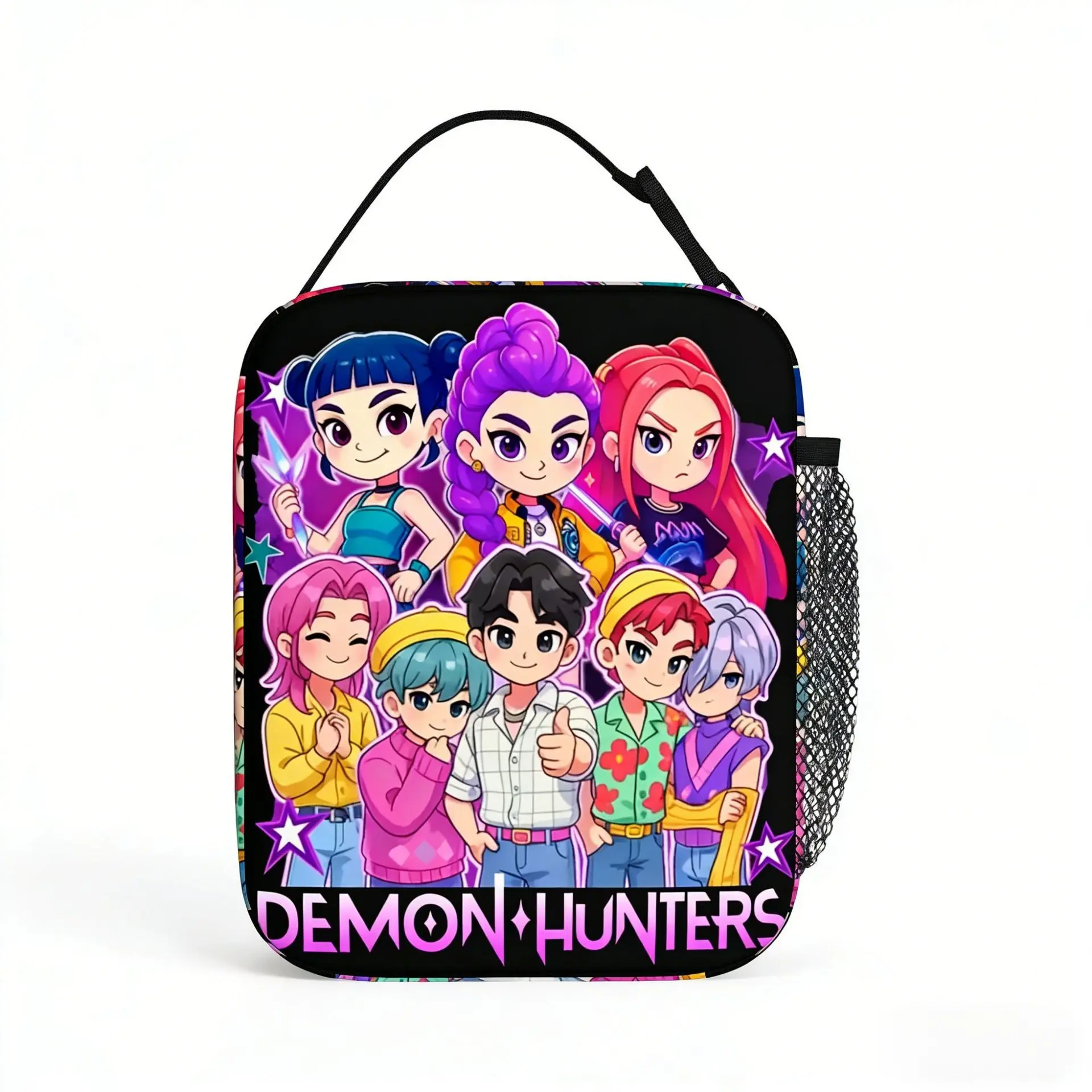 New Fully Printed Lunch Bag Printed Kpop Witch Hunter Group Peripheral Large Capacity Lunch Box Bag Ice Bag