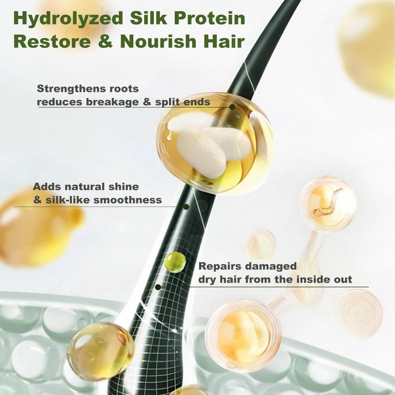 Tgideas Hair Nourishment Shampoo - Oil Balance & Scalp Refresh, Rosemary Zinc PCA Amino Acid Hydrolyzed Protein Gentle Cleanser Conditioner 250ML Smoother Shine