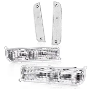 Fit For 1997-2001 Jeep Cherokee XJ Clear Corner Lights& Bumper Signal Lights New