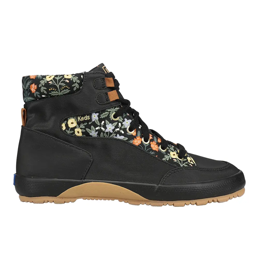 Keds Womens Scout Iv Lottie X Floral Lace Up Casual Boots Ankle - Black