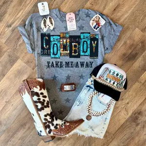 Cowboy Take Me Away | Boot Scootin’ Graphic T-Shirt