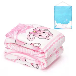 LittleForBig Adult Sized Diaper Baby Usagi Pink Adult Printed Diaper 2 Pieces Sample Pack with Strong Plastic Back & Ultra-Soft Padding