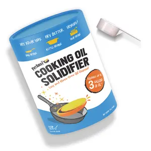 FryAway MultiFry Cooking Oil Solidifier Powder 14oz 400g Plant-Based Used Frying Oil Disposal for Deep Fryers & Turkey Fryers OU Kosher