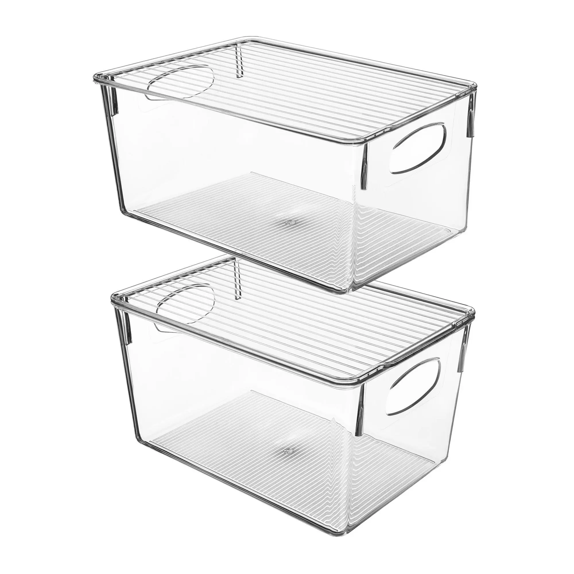 Sorbus 2 Pack Clear Storage Bins with Lids