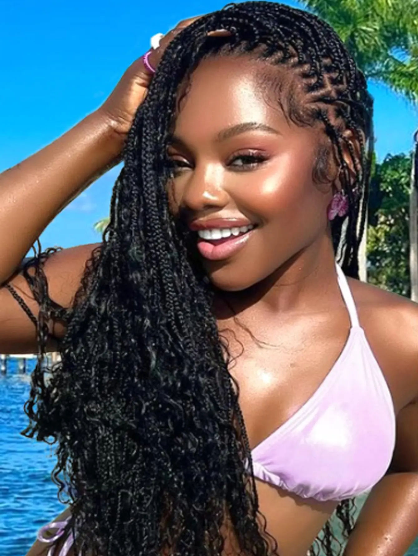 26 Inch Human Braiding Hair 2 Bundle 100g Deep Wave Bulk Human Hair For Braiding No Weft 10A Curly Braiding Hair Bulk Curly Human Hair For Boho Braids 100% Remy Human Hair Extensions Natural Color loose deep wave