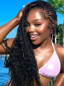 26 Inch Human Braiding Hair 2 Bundle 100g Deep Wave Bulk Human Hair For Braiding No Weft 10A Curly Braiding Hair Bulk Curly Human Hair For Boho Braids 100% Remy Human Hair Extensions Natural Color loose deep wave