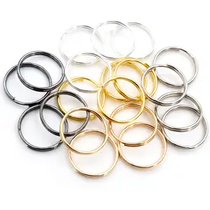 20mm 50pcs/Lot Open Jump Rings Double Loops Gold Color Silver Color Split Rings Connectors For Jewelry Making Supplies DiY