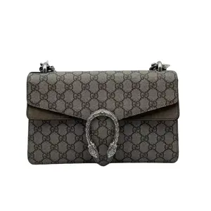 Pre-owned GUCCI france Shoulder Bags Tiger Head Monogram Shoulder BagH02022