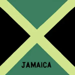 Jamaica Flag Square Cotton Bandanas
