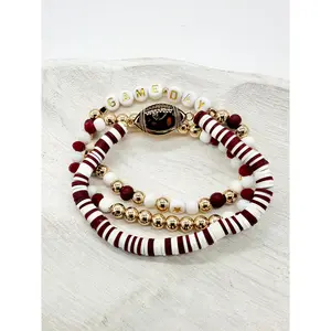 Game Day Maroon Bracelet Set