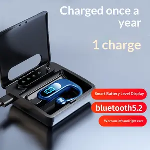 New V13 Wireless Ear-mounted Bluetooth Headset Smart LED Battery Digital Display Ultra-Long Standby Running Takeout