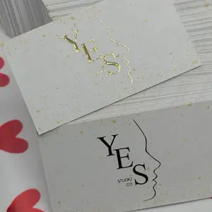 Raised foil business cards