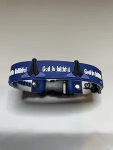 Inspirational Faith Bracelet - Spiritual "God is Faithful" Fashion Costume Jewelry Accessory, 20cm Length