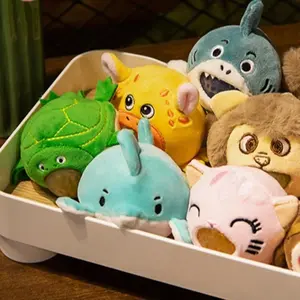 Decompression Slow Rebound Toy Vent Bubble Animal Squeeze Toy Slow Rise Sticky Simulation Cartoon Plush Doll Desktop Decoration