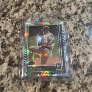 Jake Peavy Optic Prism Cracked Ice /25 Baseball Card - San Diego Pitcher Collectible Trading Card