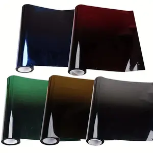 Car Front Window Film, Gradient Two-color Reflective Car Sun Window Film, Self-adhesive Waterproof Front Window Universal Protective Accessories