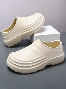 Women's Platform Mules Multiple Colors, Waterproof Non-Slip EVA Thick Bottom Slippers, Closed Toe Casual Slides for Outdoor