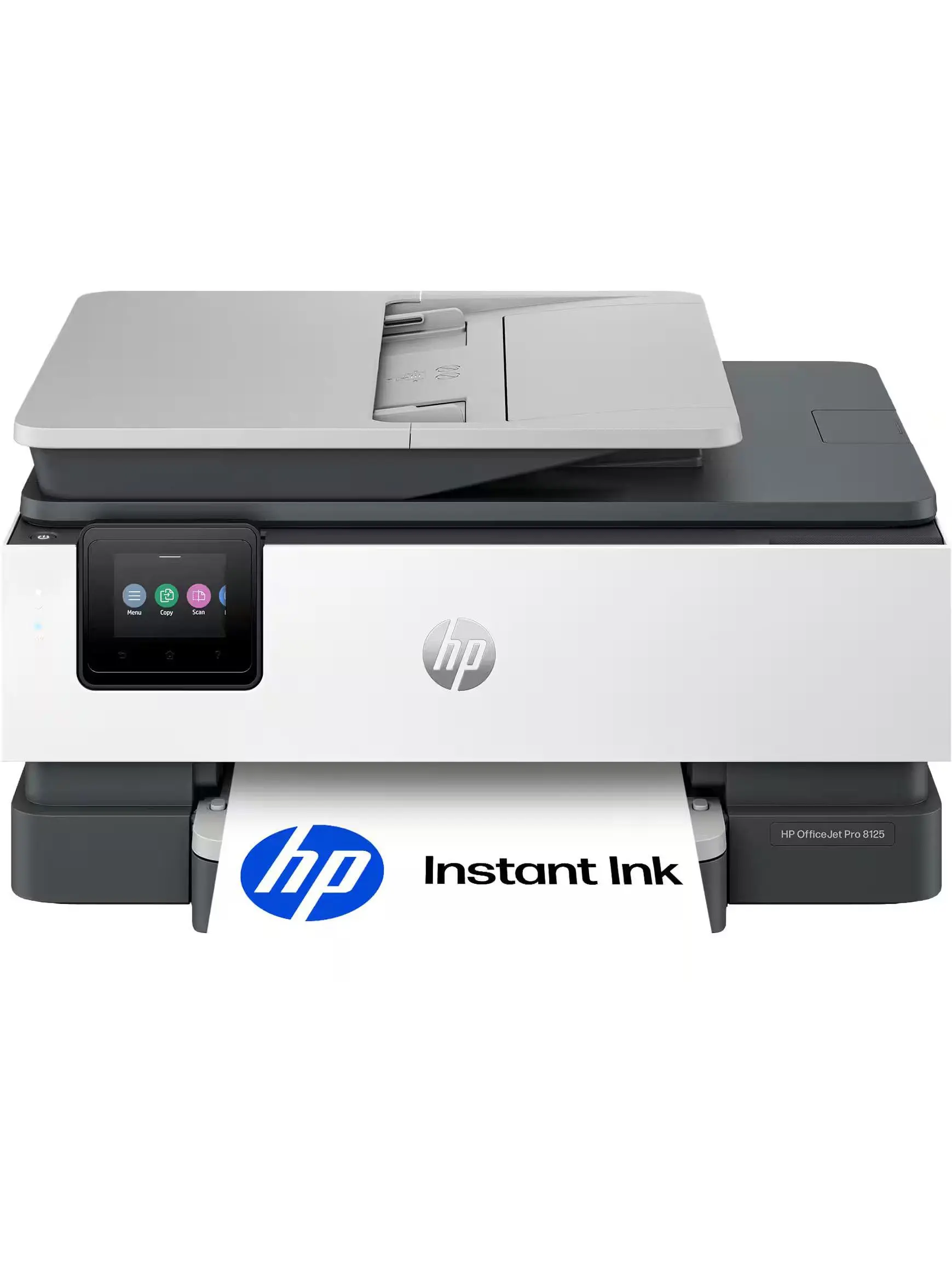 HP - OfficeJet Pro 8125 Wireless All-in-One Inkjet Printer, Scanner, Copier, AI-Enabled with 3 Months of Instant Ink - Cement