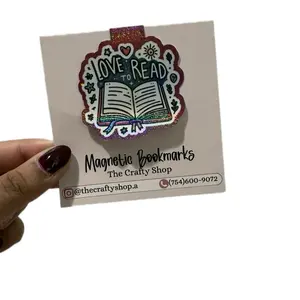 Magnetic Bookmark - Romance Bookish Gifts, Matte Laminated, Double-Sided, 2" Length, Sturdy Design, Not Waterproof, Printable