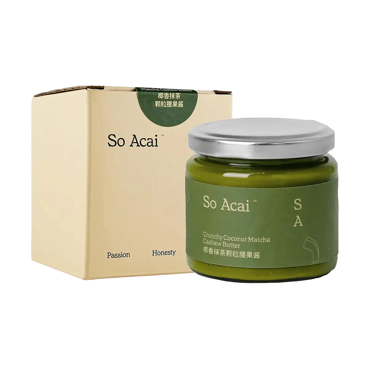 So Acai Coconut Matcha Granola Butter 130g - Clean Ingredients, Vegan, Gluten-Free Spread for Toast, Yogurt, Baking