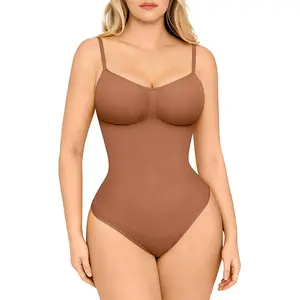 Seamless Bodysuit for Women Tummy Control Shapewear | Sculpting Body Shaper Thong Dupes Shaping Tops Womenswear Underwear Lady Compression Comfort Sexy Women's