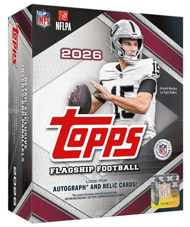 2026 Topps Flagship Football Sealed Mega Box