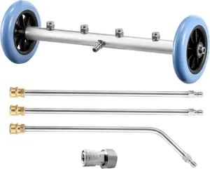 16 Inch Undercarriage Car Washer, Pressure Washer Under Car Cleaner with 3 Pcs Extension Wand, 4000 PSI