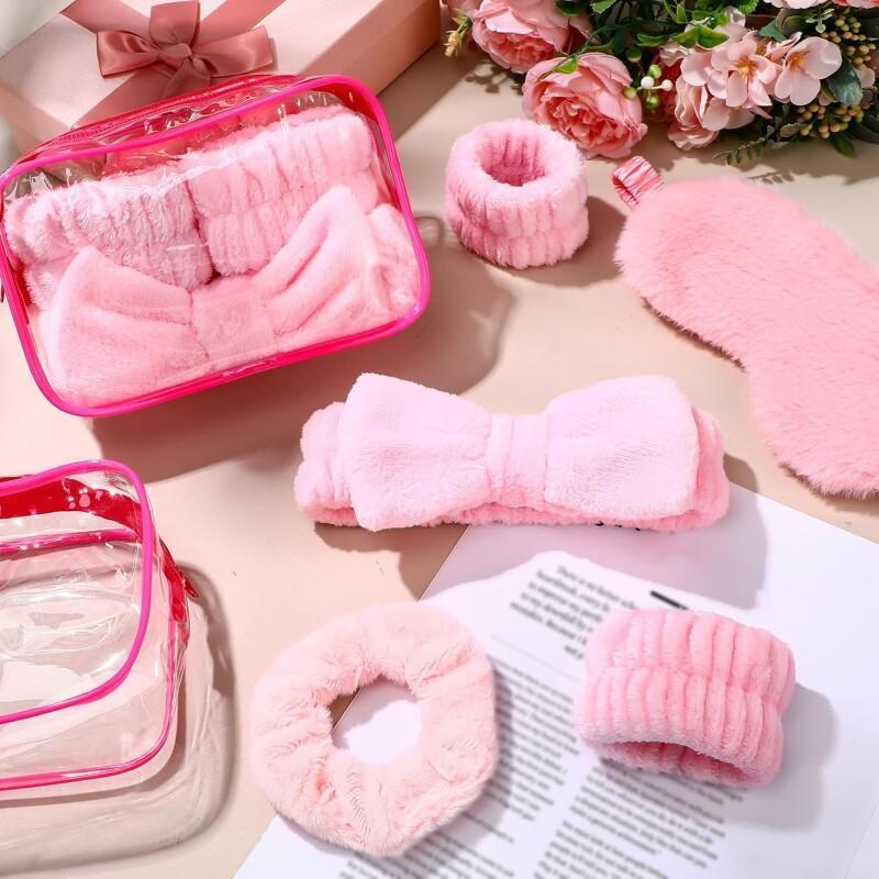 74Pcs Prizes for Game WinnersBaby Shower Favors Gifts includingHeadband Hair Brush Jewelry Box with GiftBag for wed Game Prizes Wedding BridalShower Favors (6Set)