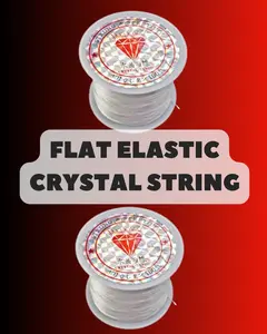 Flat Elastic Crystal String