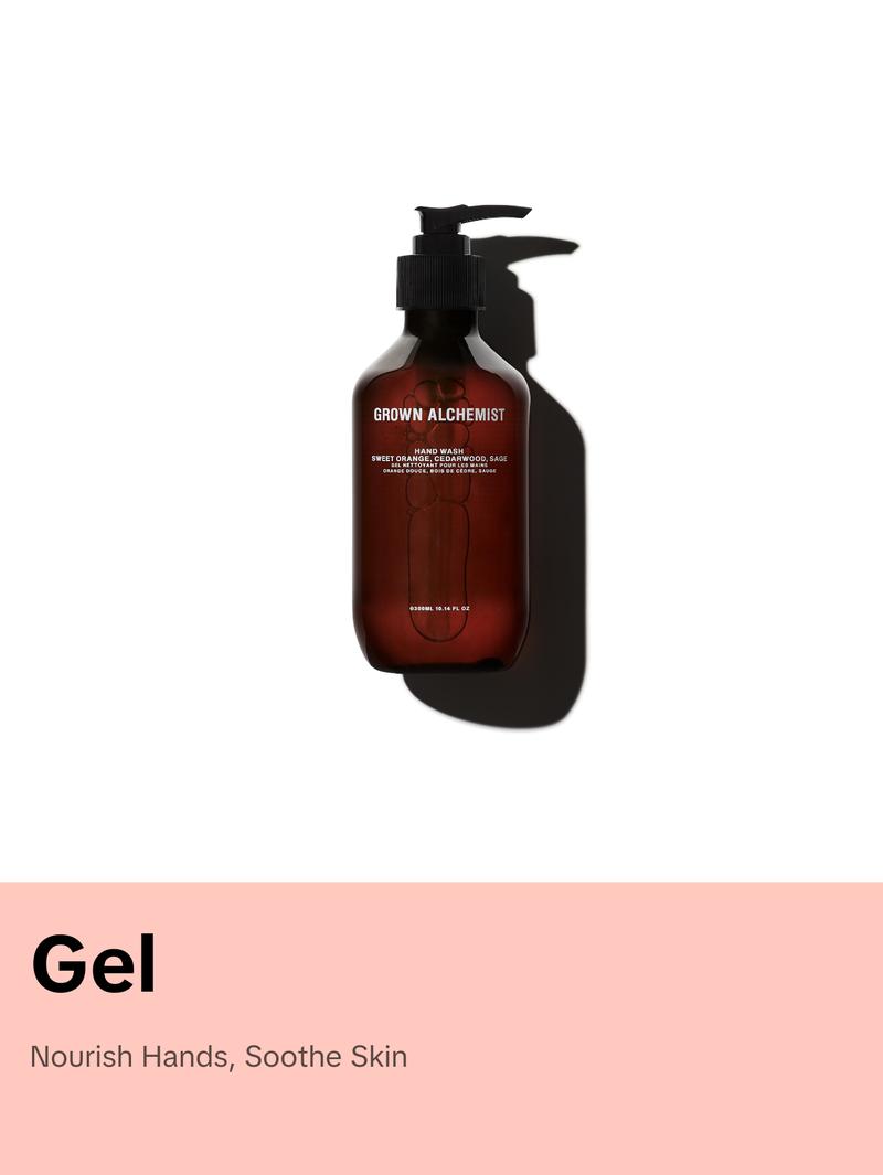 Grown Alchemist Invigorate Hand Wash 300mL Plant-Based with Sweet Orange Cedarwood & Sage for Nourishing & Refreshing Hand Care