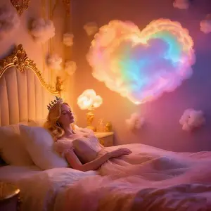 Smart 3D cloud LED light, USB power supply, RGB warm color multi-color transformation light strip, suitable for DIY hanging decorations in bedrooms, game rooms, marriage proposals, wedding venues, Valentine's Day, and holiday decorations