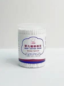 200 Count Cotton Swabs, Paper Sticks Cotton Buds for Ear Nose Clean Biodegradable Cotton