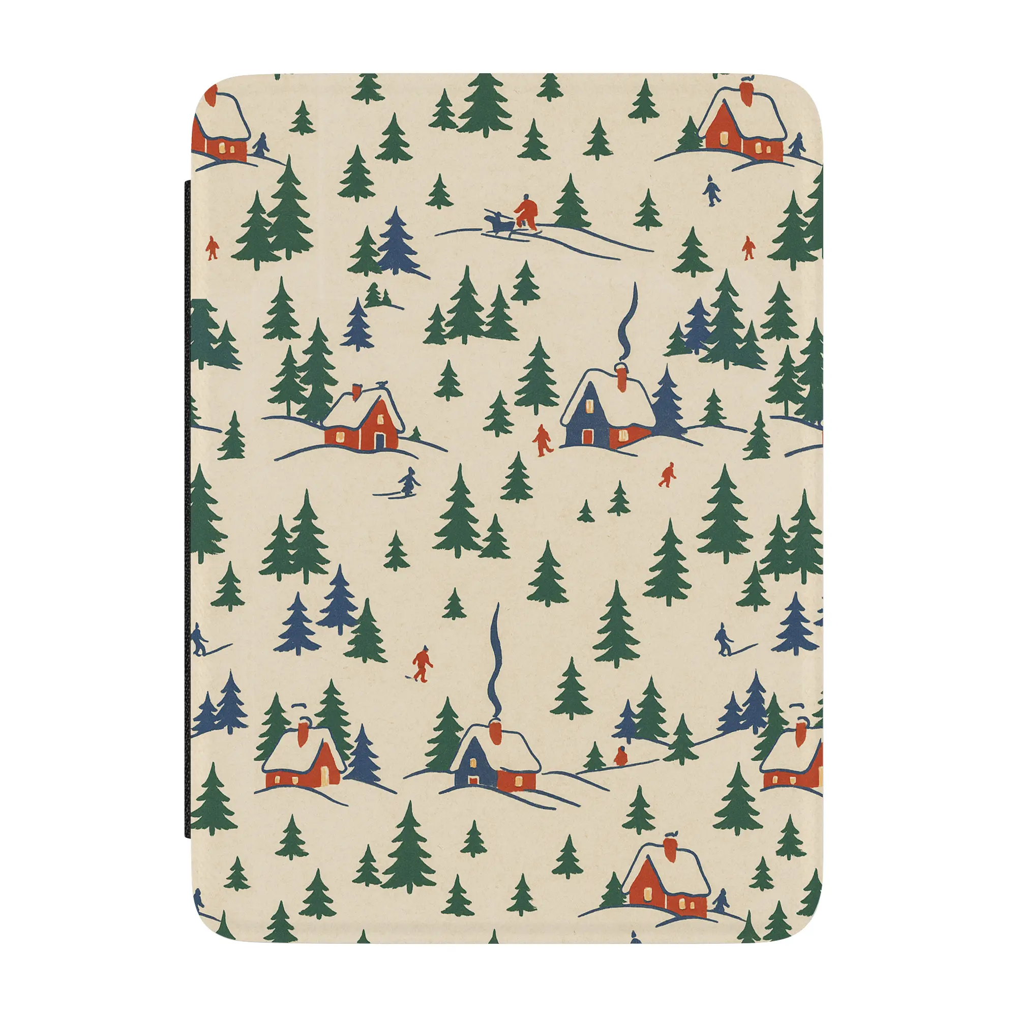 Casely Protective Kindle Tablet Case - Chalet All Day Winter Village Design, Essential Accessories for Kindle Users