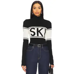 Lovers and Friends Janna Ski Sweater in Black & White