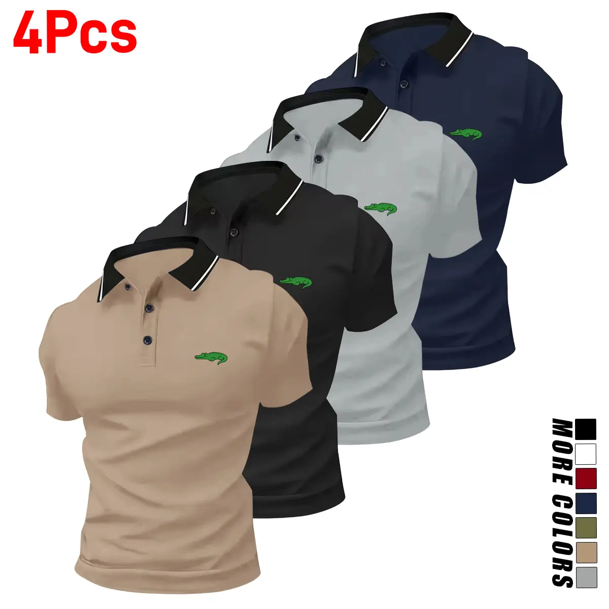 Khaki - Black - Gray - Blue