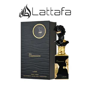 Lattafa His Confession Eau de Parfum for Men – 100ml (3.4oz) | Bold, Fresh & Long-Lasting Masculine Scent | Perfumes Arabia