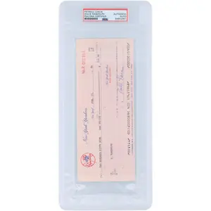 Willie Randolph New York Yankees Autographed Check from February 15, 1984 - PSA 84942951 - Fanatics Authentic Certified