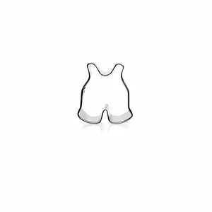 Mini Baby Overalls Cookie Cutter 2"