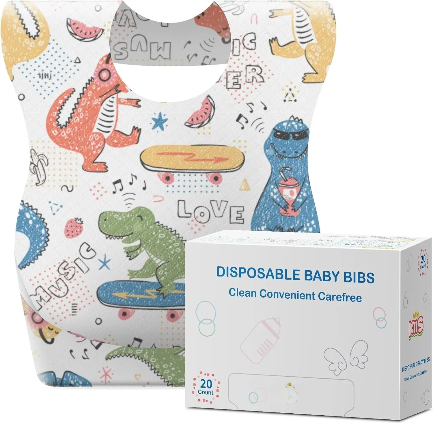 Disposable  Bibs for Travel - Paper Bibs for ,  &  - Travel &  Essentials, 20 Count